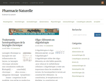 Tablet Screenshot of pharmacienaturelle.eu